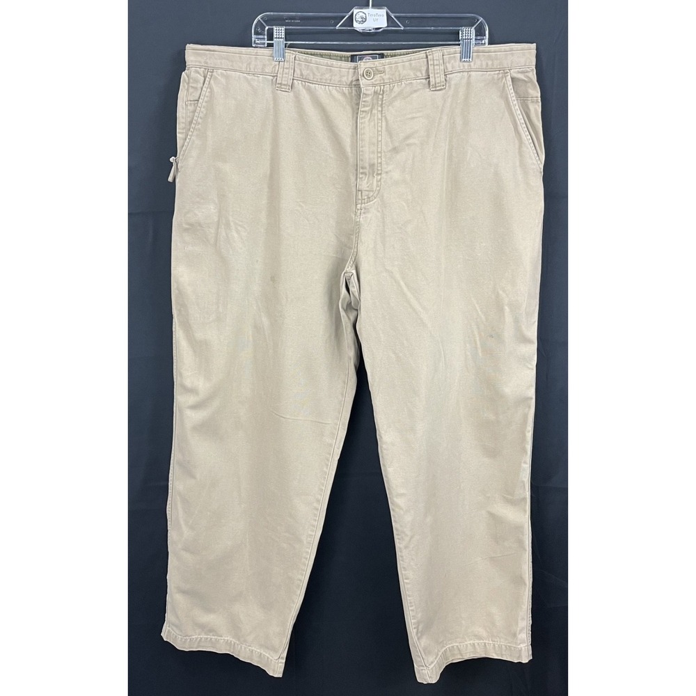 Weatherproof Men's 42x30 French Khaki 100% Cotton Canvas Utility Carpenter Pants